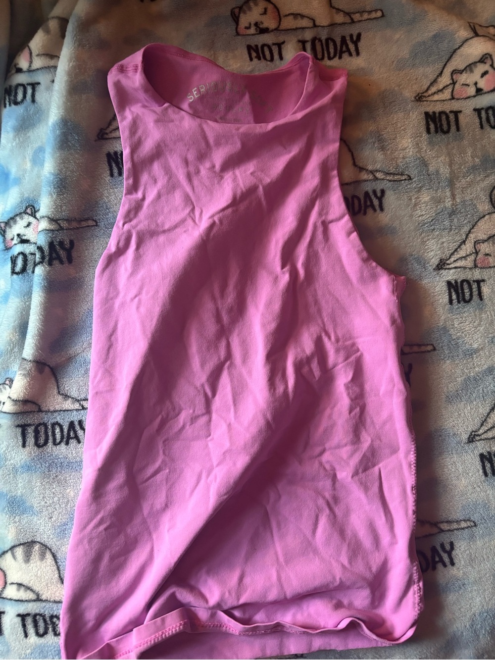 Aeropostale Bright Pink High-Neck Tank